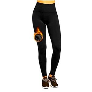 NWT Gold Medal black fleece lined leggings.  Size S/M